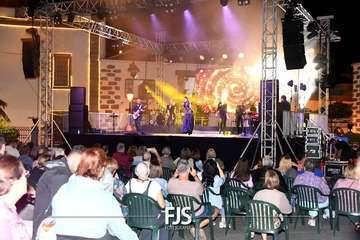 Concierto de la cantante grancanario Cristina Ramos en la plaza de San Juan/Francisco Javier Santana./Francisco Javier Santana.